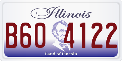 IL license plate B604122
