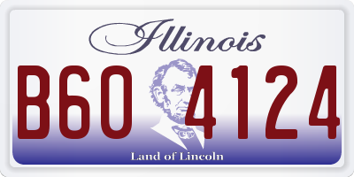 IL license plate B604124