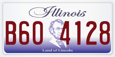 IL license plate B604128