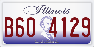 IL license plate B604129
