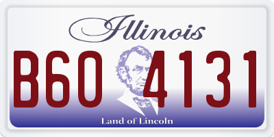 IL license plate B604131