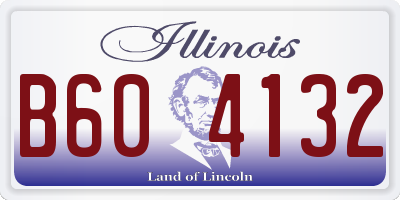 IL license plate B604132