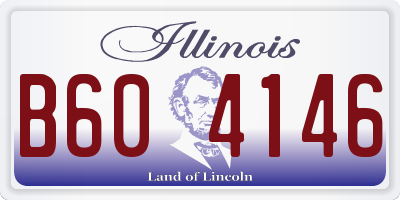IL license plate B604146