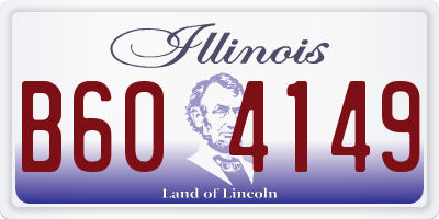 IL license plate B604149