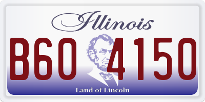 IL license plate B604150