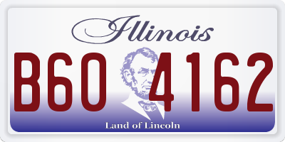 IL license plate B604162