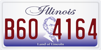 IL license plate B604164