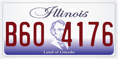 IL license plate B604176