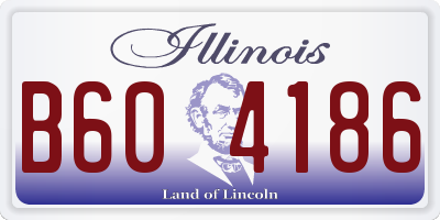 IL license plate B604186