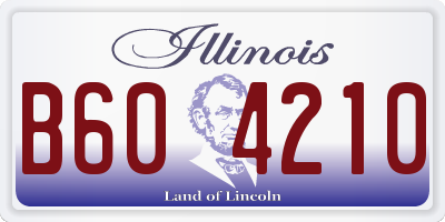 IL license plate B604210