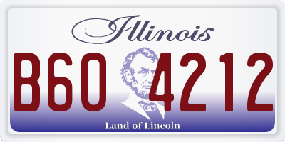 IL license plate B604212