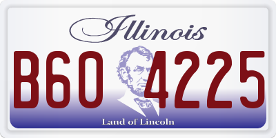 IL license plate B604225