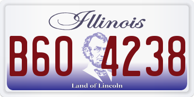 IL license plate B604238