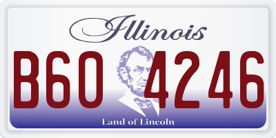 IL license plate B604246