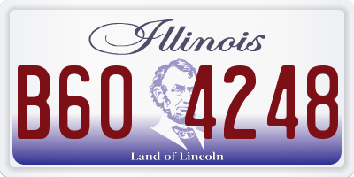 IL license plate B604248