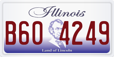 IL license plate B604249