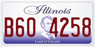 IL license plate B604258