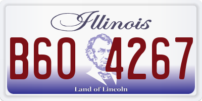 IL license plate B604267