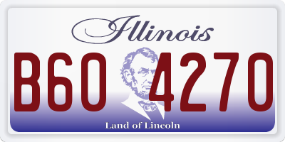 IL license plate B604270
