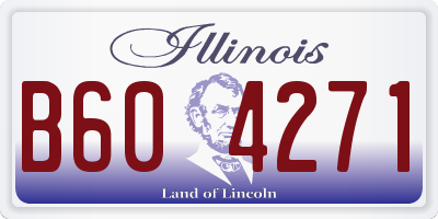 IL license plate B604271