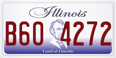 IL license plate B604272
