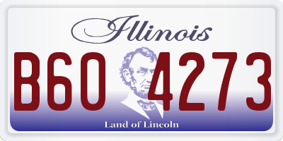 IL license plate B604273