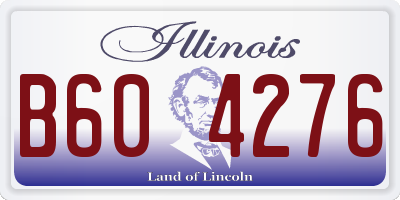 IL license plate B604276