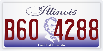 IL license plate B604288