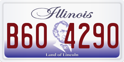 IL license plate B604290