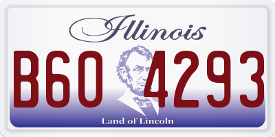 IL license plate B604293