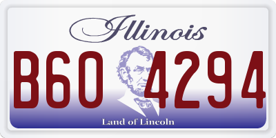 IL license plate B604294
