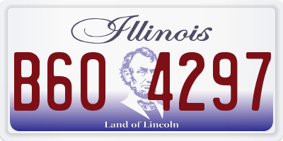 IL license plate B604297