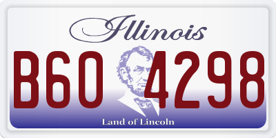 IL license plate B604298