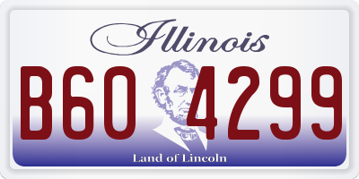 IL license plate B604299
