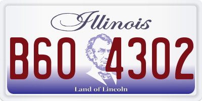 IL license plate B604302