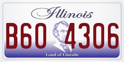 IL license plate B604306