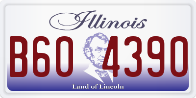 IL license plate B604390