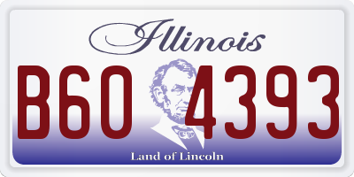 IL license plate B604393
