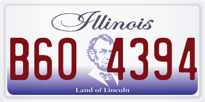 IL license plate B604394