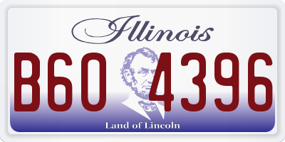 IL license plate B604396