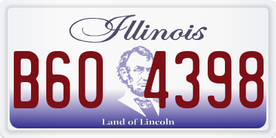 IL license plate B604398