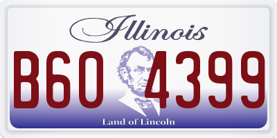 IL license plate B604399