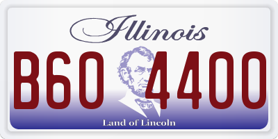 IL license plate B604400