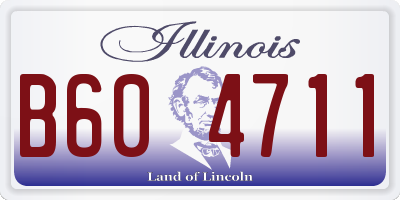 IL license plate B604711