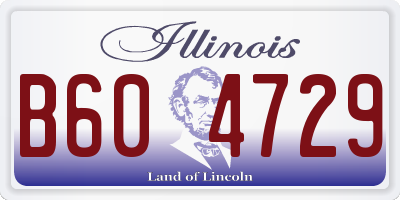 IL license plate B604729