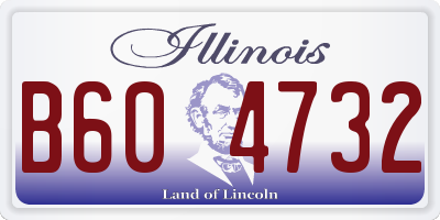 IL license plate B604732