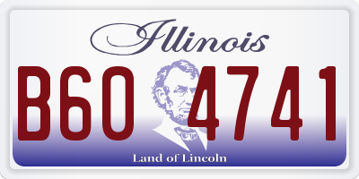 IL license plate B604741