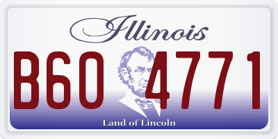 IL license plate B604771
