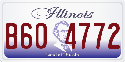 IL license plate B604772