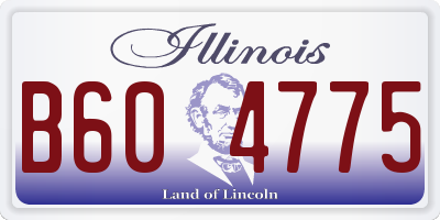 IL license plate B604775